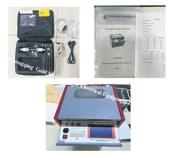 GDYJ-502A ASTM D877 O Testador de BDV está pronto para enviar