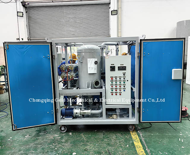 ZJA-2KY 2000L/H Double Stages Transformer Purification Machine pronta para remessa