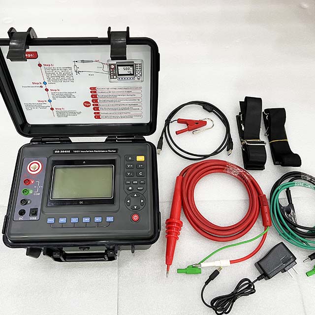 Índice de polarização do transformador GD-3045E Teste de polarização de 5kv 10kV MEGENTO DE RESISTÊNCIA DE ISOLIGADO 